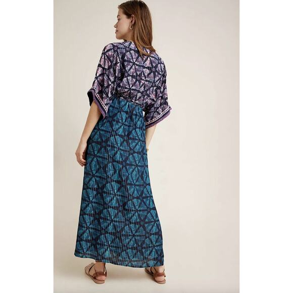 Anthropologie Bl-nk London Lisette Metallic Kimono Dress Size XS - Picture 3 of 14